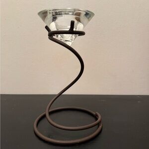 Zodax Glass Votive Holder with Metal Stand